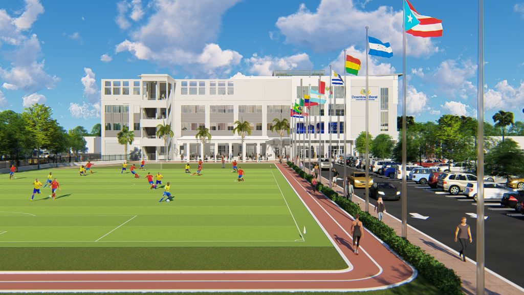 Construction begins at Downtown Doral Charter Upper School - Doral