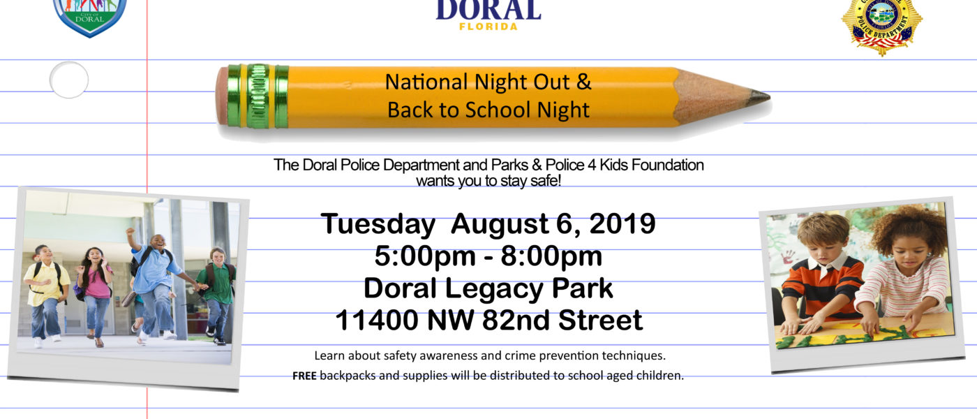 National Night out and Back to School