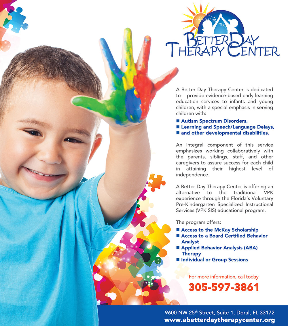 A Better Day Therapy Center is now open in Doral. - Doral Family Journal