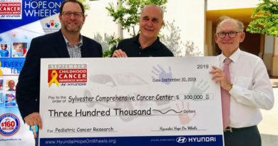 Hyundai Hope On Wheels Presents Sylvester Comprehensive Cancer Center With $300,000 Hyundai Scholar Hope Grant