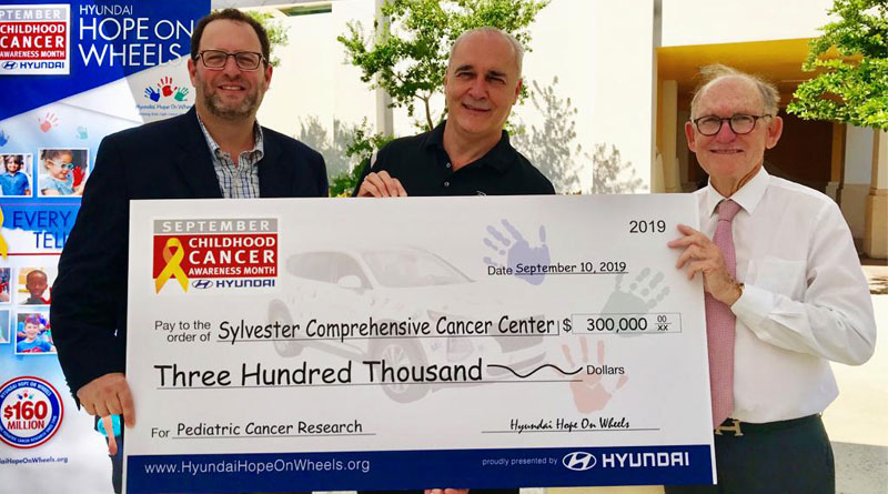 Hyundai Hope On Wheels Presents Sylvester Comprehensive Cancer Center With $300,000 Hyundai Scholar Hope Grant