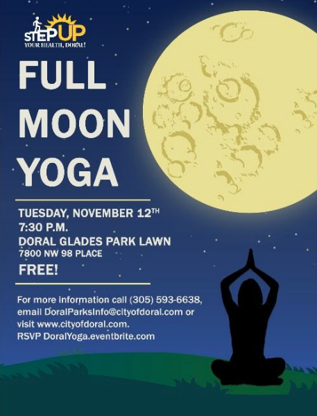 Are you looking for a plan on Tuesday night? Join a class of Full Moon Yoga