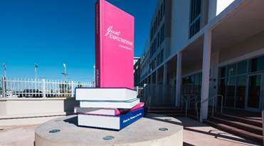 Downtown Doral Charter Upper School Unveils Book Sculpture