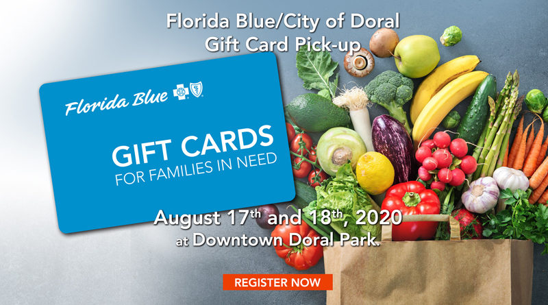 Florida Blue/City of Doral Gift Card Pick-up / Doral Family Journal