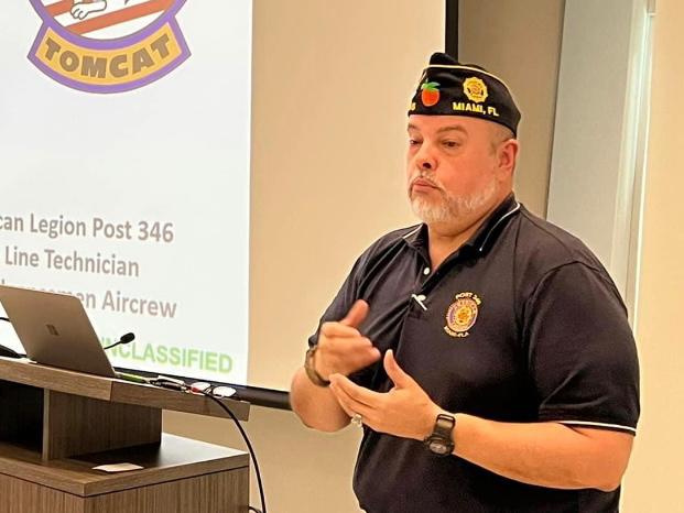 American Legion Post 346 Presented Aircraft at Doral's Squadron