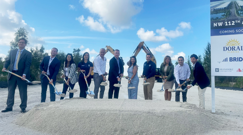City of Doral and Bridge Industrial Break Ground on New Access Road at 112th Ave in the Heart of the City