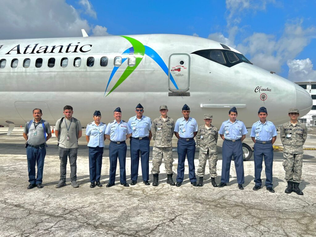 Doral Cadet Squadron visited the hangar of World Atlantic Airlines