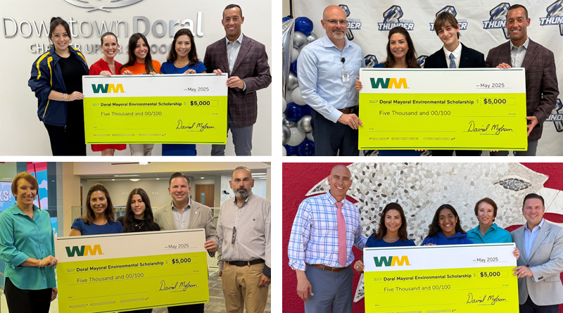  Mayor Christi Fraga and WM Award $20,000 in Environmental College Scholarships to Outstanding Doral Students.