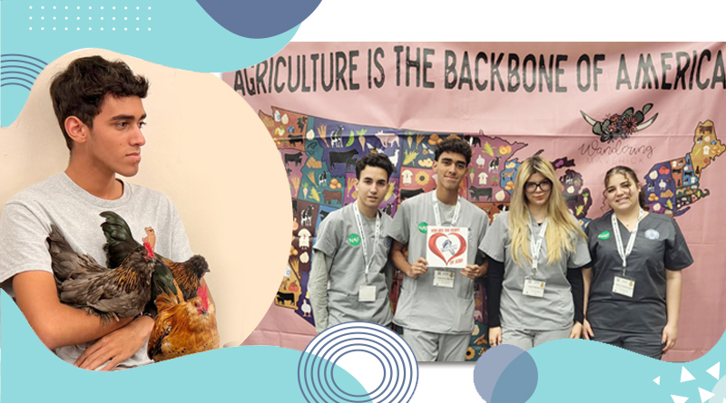 Un sueño que cobra vida: estudiante de J.C. Bermudez encuentra su vocación en la FFA gracias al programa de asistencia veterinaria