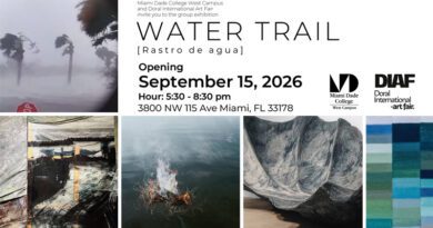 El arte contemporáneo inaugura la temporada en Doral con “WATER TRAIL | Rastro de agua”